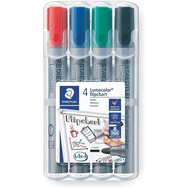 Staedtler Lumocolor Flipchart Kesik Uçlu 4'lü Markör Kalem Seti