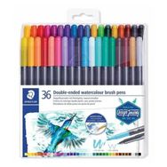 Staedtler Marsgraphic Duo Çift Taraflı 36 Renk Fırça Uçlu Marker