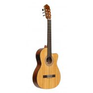 Stagg SCL70TCE-NAT Kahverengi Klasik Elektro Gitar
