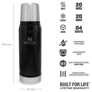 Stanley Classic Legendary 0.75 lt Siyah Termos
