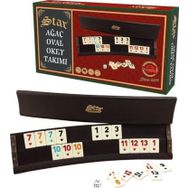 Star 8694051010839 1010839 Ağaç Oval Okey Takımı