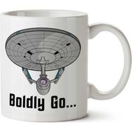 Star Trek Enterprise Boldly Go Baskılı Kupa