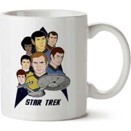 Star Trek the Animated Series Captain Kirk Spok Baskılı Kupa
