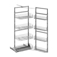 Starax 1224 140x155x60 cm Krom İkiz Kiler