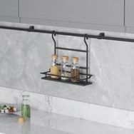 Starax 4123 Antrasit Ahşap Tek Küçük Raflı Baharatlık