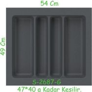 Starax Gri Plastik Kepçelik