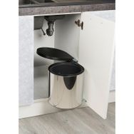 Starax S-2253-SS Otomatik Kapaklı Krom Paslanmaz Çöp Kovası