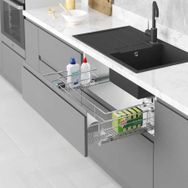 Starax S-2353 Çift Açılım Tandem 80 cm Evye Altı Çekmece