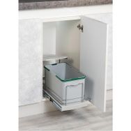 Starax S-2573-G Raylı Plastik Gövde 16 lt Gri Çöp Kovası
