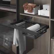 Starax S-6243-G 90 cm Yana Bağlantılı Teleskopik Raylı Alüminyum Çekmeceli Pantolonluk