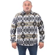 Starbattal 22210 Siyah Büyük Beden Erkek Gömlek
