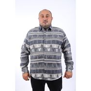 Starbattal 22211 İndigo Büyük Beden Erkek Gömlek
