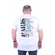 Starbattal 23105 Beyaz Büyük Beden Erkek T-shirt