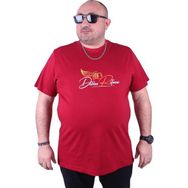Starbattal 23112 Bordo Büyük Beden Erkek T-shirt
