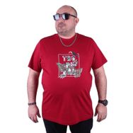 Starbattal 23114 Bordo Büyük Beden Erkek T-shirt