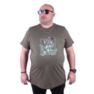 Starbattal 23114 Haki Büyük Beden Erkek T-shirt