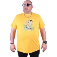 Starbattal 23114 Sarı Büyük Beden Erkek T-shirt