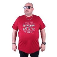 Starbattal 23115 Bordo Büyük Beden Erkek T-shirt