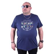 Starbattal 23115 Marin Büyük Beden Erkek T-shirt