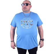 Starbattal 23115 Mavi Büyük Beden Erkek T-shirt