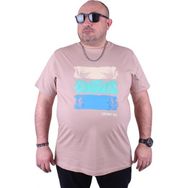 Starbattal 23118 Bej Büyük Beden Erkek T-shirt