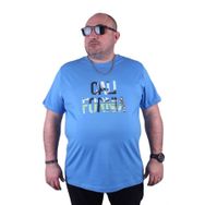 Starbattal 23120 Mavi Büyük Beden Erkek T-shirt