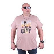 Starbattal 23125 Bej Büyük Beden Erkek T-shirt
