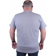 Starbattal 23125 Gri Melanj Büyük Beden Erkek T-shirt