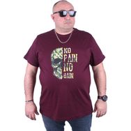Starbattal 23126 Bordo Büyük Beden Erkek T-shirt