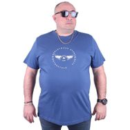 Starbattal 23130 İndigo Büyük Beden Erkek T-shirt