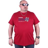Starbattal 23134 Bordo Büyük Beden Erkek T-shirt
