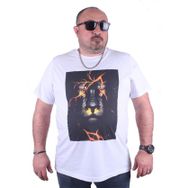 Starbattal 23138 Beyaz Büyük Beden Erkek T-shirt