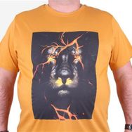 Starbattal 23138 Hardal Büyük Beden Erkek T-shirt