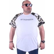 Starbattal 23146 Beyaz Büyük Beden Erkek T-shirt