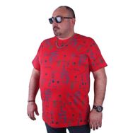 Starbattal 23151 Kırmızı Büyük Beden Erkek T-shirt