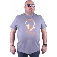 Starbattal 23172 Gri Büyük Beden Erkek T-shirt