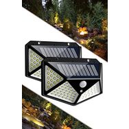 Starmax 1410 Güneş Enerjili Hareket Sensörlü IP65 Suya Dayanıklı 100 Led Lamba