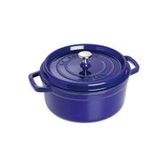 STAUB 24 cm Koyu Mavi Yuvarlak Döküm Tencere
