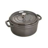 Staub 405002460 Yuvarlak 24 cm Gri Döküm Tencere