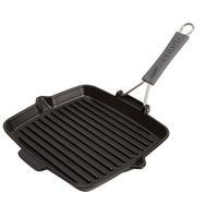 Staub 405093440 24x24 cm Siyah Katlanır Saplı Döküm Izgara