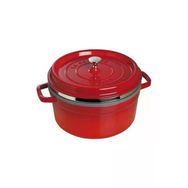 Staub 405106010 Buharda Pişirmeli 26 cm Kiraz Döküm Tencere