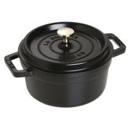 Staub Cocotte 20 Cm Siyah Yuvarlak Tencere