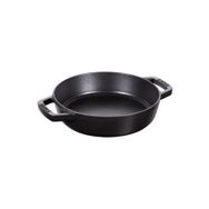 Staub Siyah 20 cm Çift Kulplu Döküm Izgara Tava