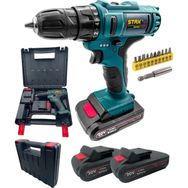 Staxx 20V 2AHÇift Akülü Çelik Şanzıman Bakır Sargı Motor Vidalama Matkap Çantalı Set