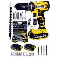 Staxx Power STX1069 24V Çift Akülü Şarjlı Vidalama Çantalı Set Darbeli Matkap