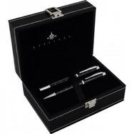 Steelpen 2721 World Siyah Dolma Kalem + Tükenmez Kalem Seti
