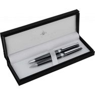 Steelpen 8134 Slim Siyah Dolma-Tükenmez Kalem Seti