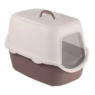 Stefanplast 56x40x40 Pembe Beyaz Cathy Kapalı Kedi Tuvaleti