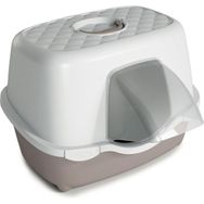 Stefanplast Tres Chic 56x54.5x39 cm Beyaz Pembe Kedi Tuvaleti
