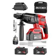 Steiner Germany Technology 88 V 5 Ah Kömürsüz Motorlu Çift Akülü Kırıcı Delici Darbeli Matkap